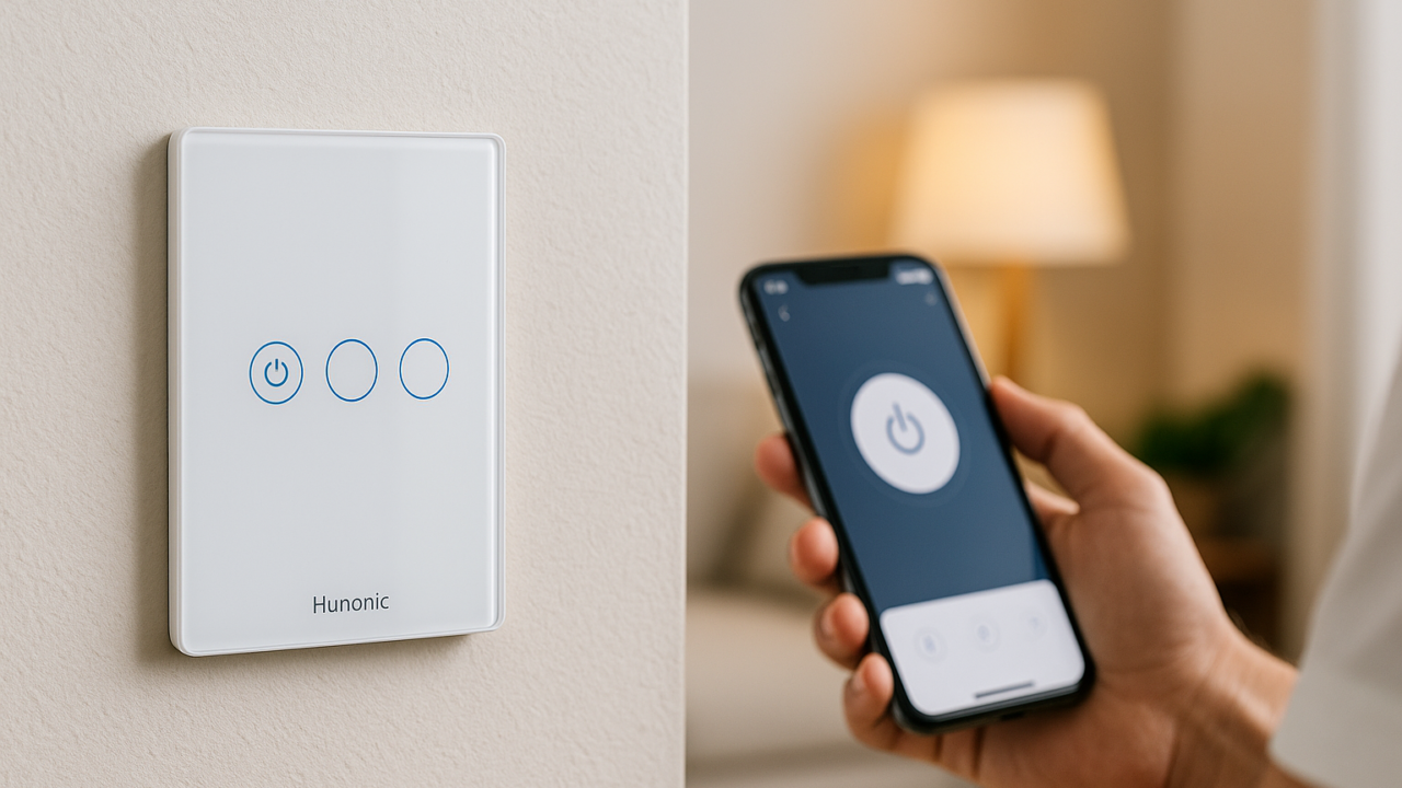 công tắc wifi thông minh hunonic công tắc wifi thông minh hunonic