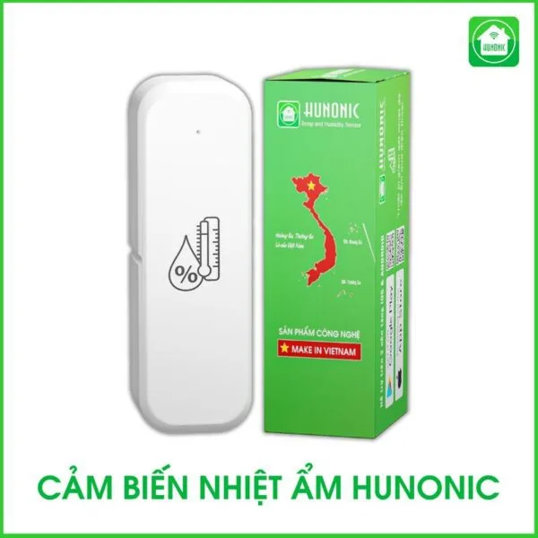 Cảm Biến Nhiệt Ẩm Bluetooth Hunonic - Kiểm Soát Môi Trường Qua Điện Thoại