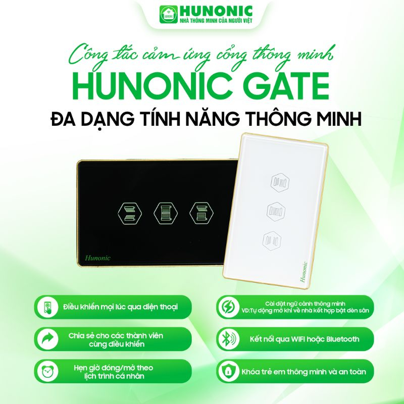Công Tắc Cảm Ứng Cổng Tự Động Wifi Hunonic Gate 14 công tắc cảm ứng cổng tự động
