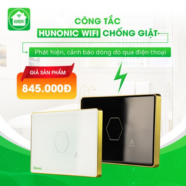 công tắc chống giật hunonic