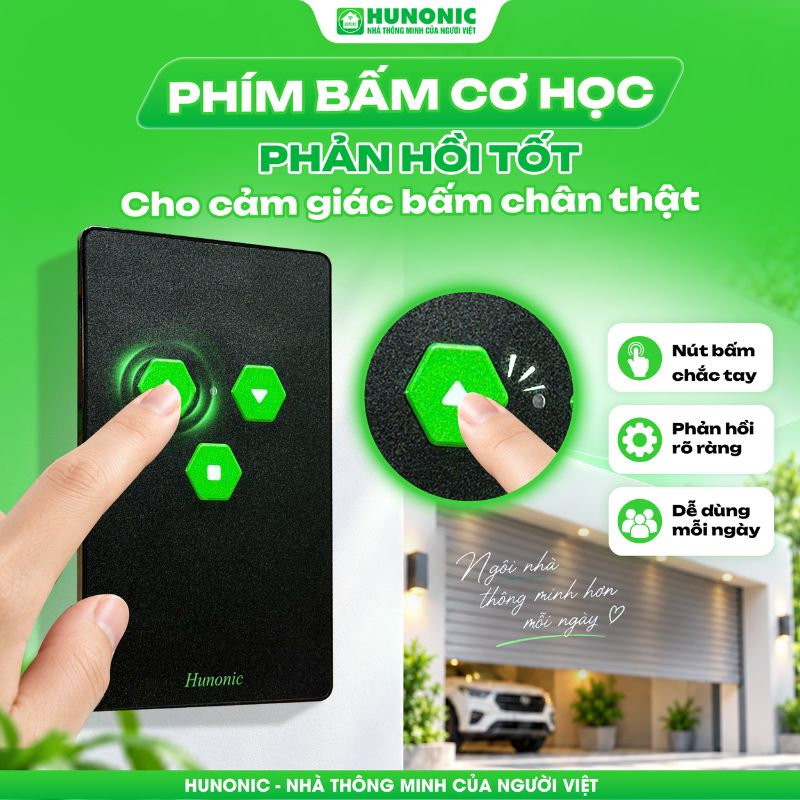 Công Tắc Cửa Cuốn Hunonic Datic HNDoor - C 9 tinh nang hunonic datic door c