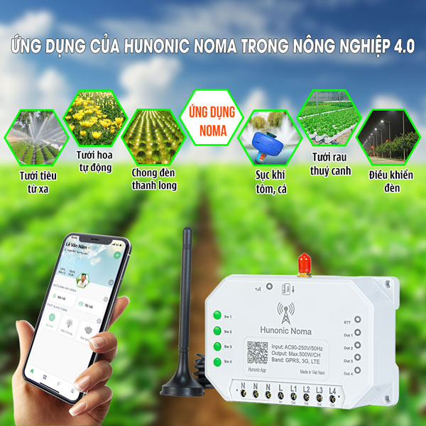 Công tắc noma với nhiều ứng dụng trong nông nghiệp