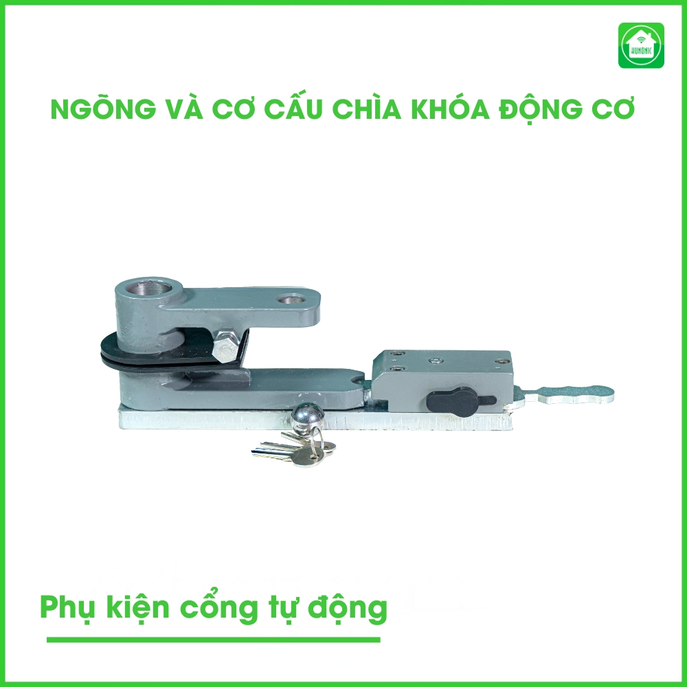 Cổng Tự Động Hunonic Auto Gate V2 (Bộ 1 motor) 13 ngong va co cau chia khoa2