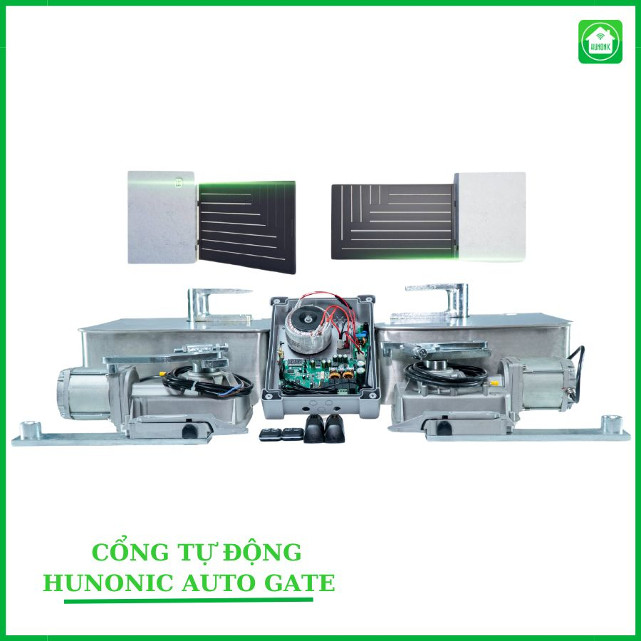 Cổng Tự Động Thông Minh Hunonic Auto Gate - Mở Cổng Qua 4G
