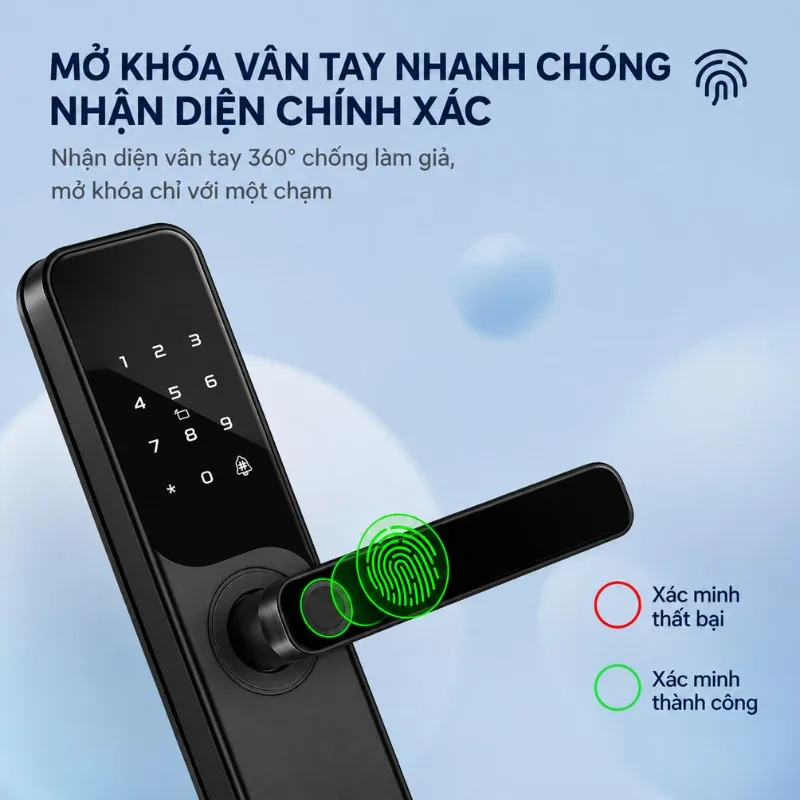 Khoá thông minh cửa gỗ TDL 21 12 16
