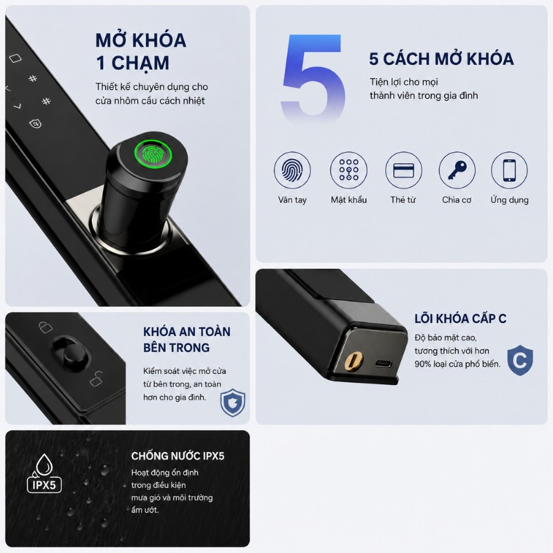 Khoá thông minh cửa gỗ TDL 21 10 5 cach mo khoa thong minh tdl