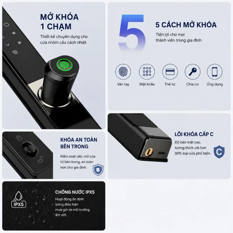 Khoá thông minh cửa gỗ TDL 21 10 5 cach mo khoa thong minh tdl
