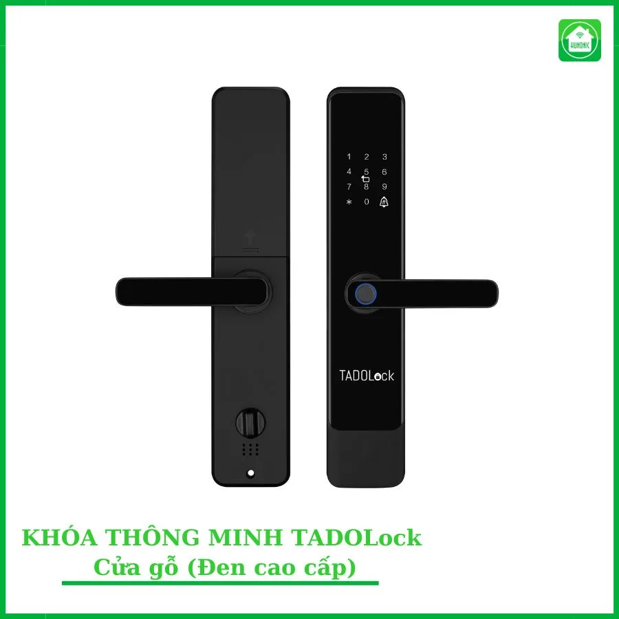 KHÓA THÔNG MINH TADOLock Cửa gỗ (Đen cao cấp)