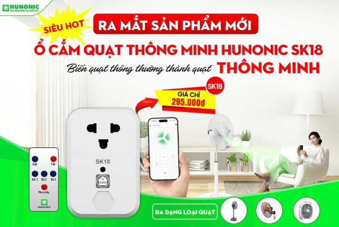 ra mắt ổ cắm quạt thông minh