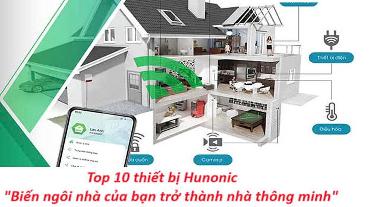 Top 10 thiết bị Hunonic "Biến ngôi nhà của bạn trở thành nhà thông minh"